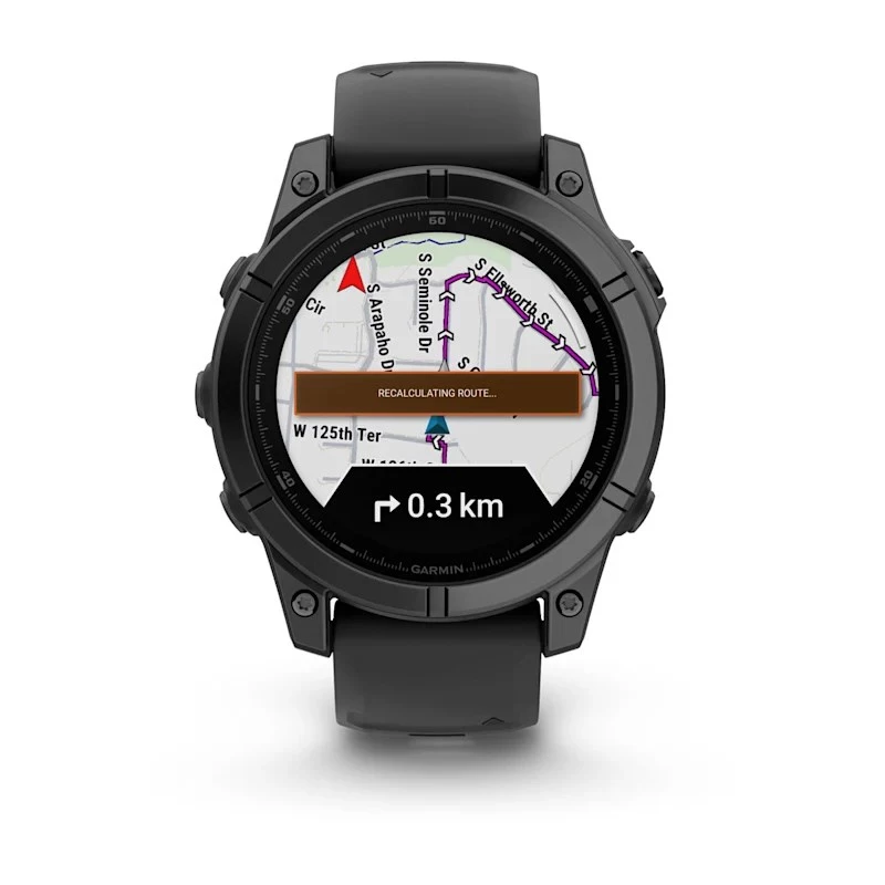 Garmin Fenix E 3.3 cm (1.3) AMOLED 47 mm Digital 416 x 416 pikseļi Skārienekrāns Melns Wi-Fi GPS (satelīts)