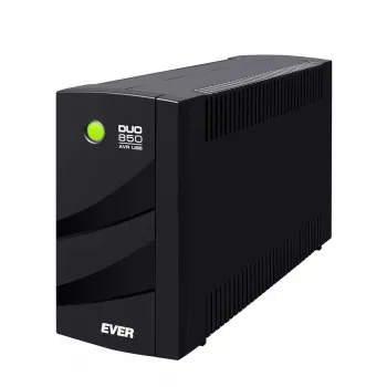 EVER DUO 850 AVR USB - UPS - maiņstrāva 230 V - 550 W - 850 VA - vienfāzes - 2 x Bleisure 5 Ah - USB - Izejas kontaktligzdas: 6