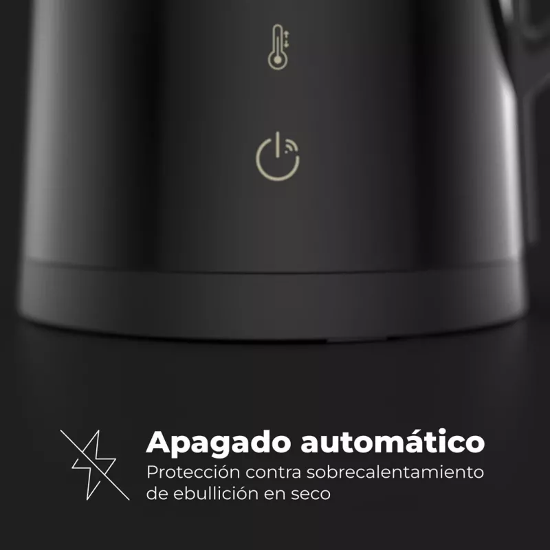 AENO EK7S elektriskā tējkanna 1,7 L 2200 W Melna
