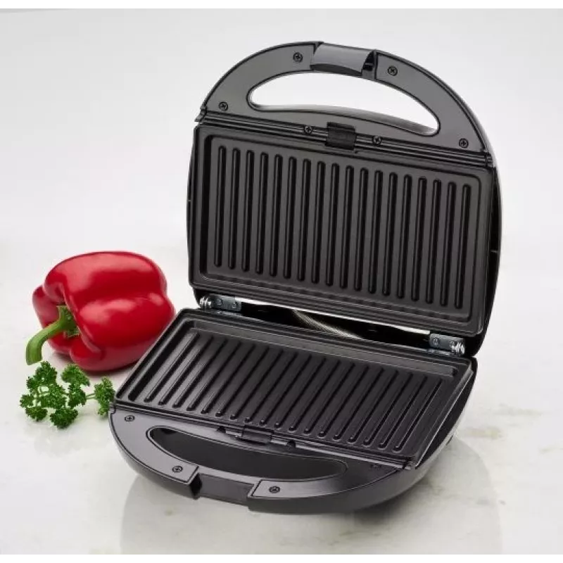 Clatronic ST/WA 3670 sviestmaižu cepamierīce 800 W Melna, nerūsējošais tērauds