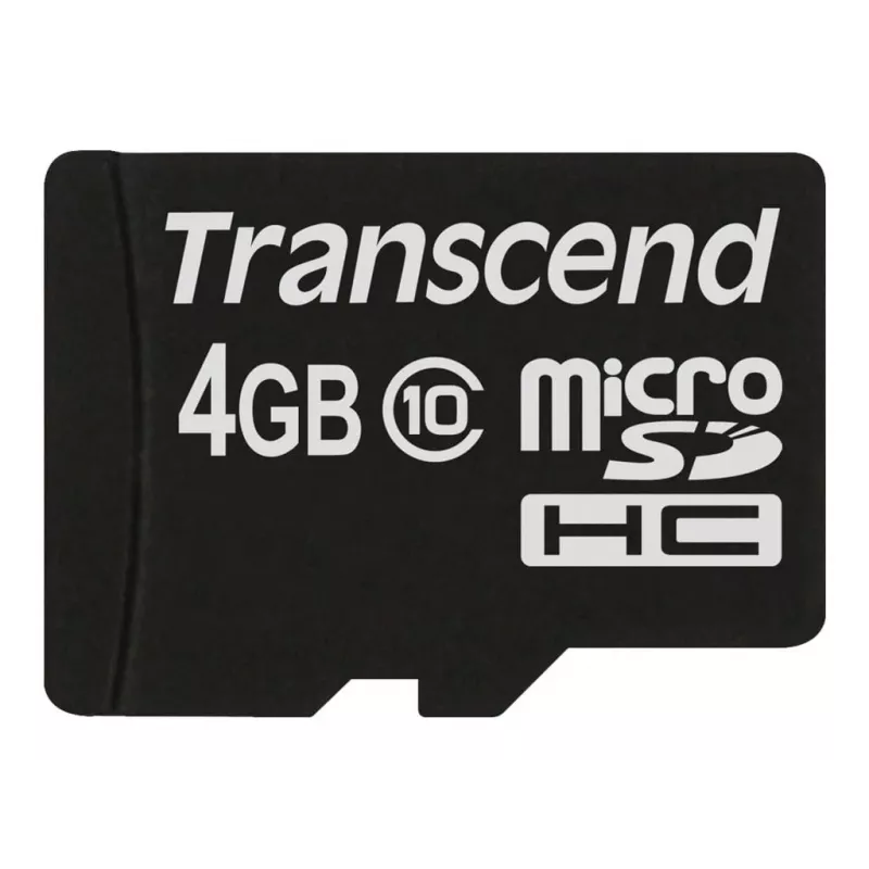 Transcend 4GB MicroSDHC Class 10 TS4GUSDC10 zibatmiņa