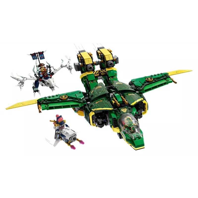 LEGO NINJAGO komplekts 71845 Lloyd’s Jet Mech — 1112 detaļas, 5 minifigūras, kustīgi spārni, augstums 240 mm