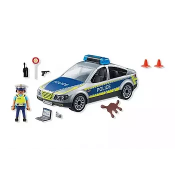 Playmobil Policijas auto ar sirēnu un mirgojošu gaismu, daudzkrāsains, plastmasas, 3+
