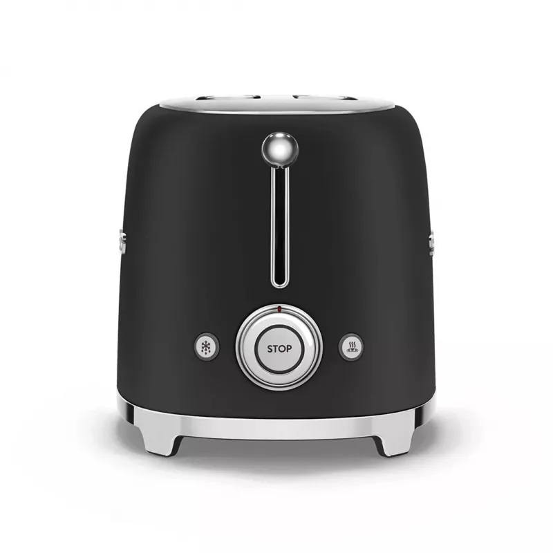 Toaster Smeg 50's Style TSF01BLMEU 2 šķēles melns nerūsējošais tērauds