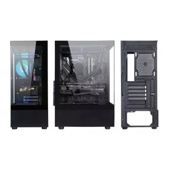 Korpuss | GOLDEN TIGER | Atbalstītie mātesplates formas faktori ATX/micro ATX | Melns | Midi Tornis | Raider DK-6 | RAIDERDK6