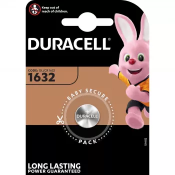 Duracell 1632 vienreizlietojamā baterija CR1632 litija