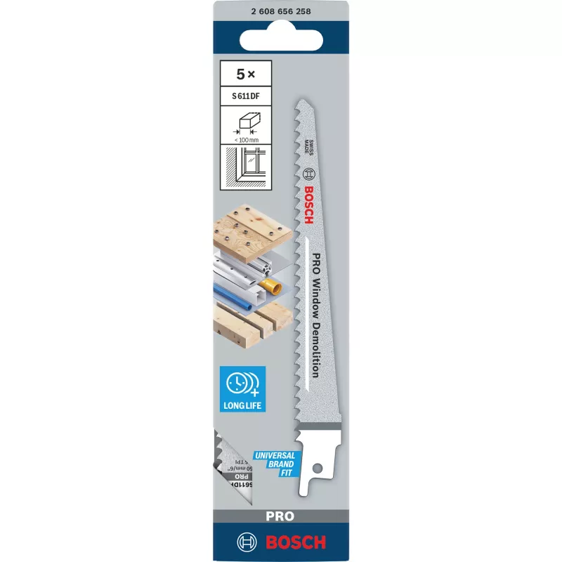Bosch S 611 DF Heavy asmens kokam un metālam zobenzāģim