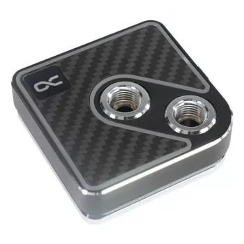 Ūdens bloks Alphacool Core 1 Aurora Carbon Brass Copper Nickel Black 72mm