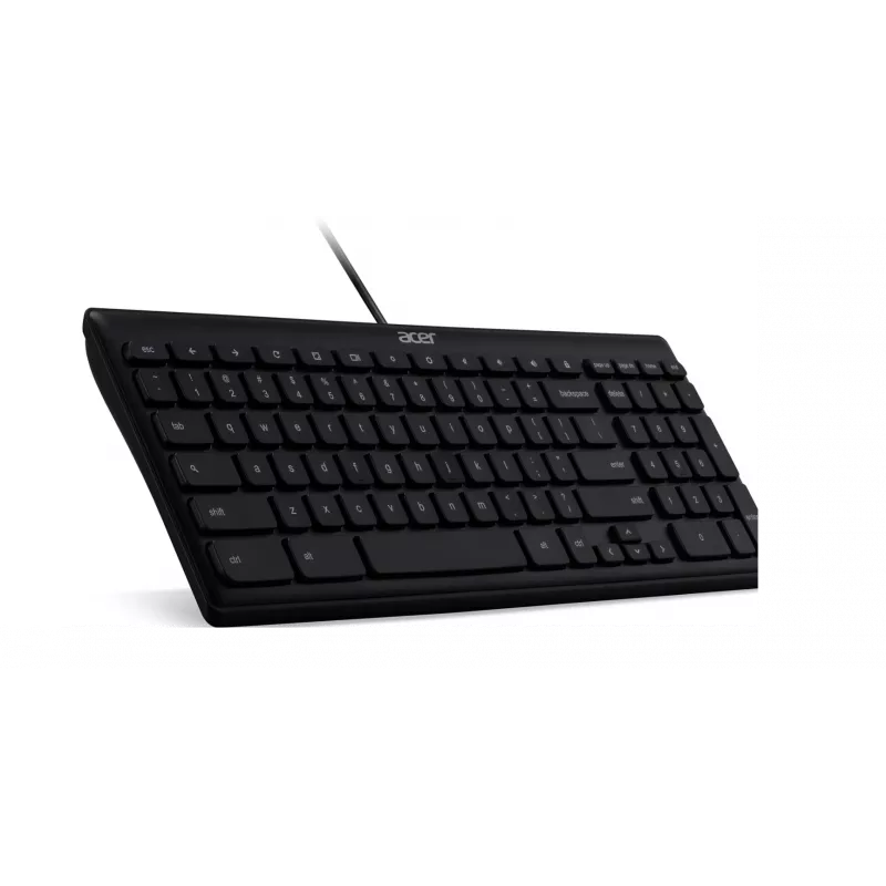 Vadu USB tastatūra Acer GP.KBD11.04F — Pilna izmēra QWERTY US International, melna, 1,45 m kabelis