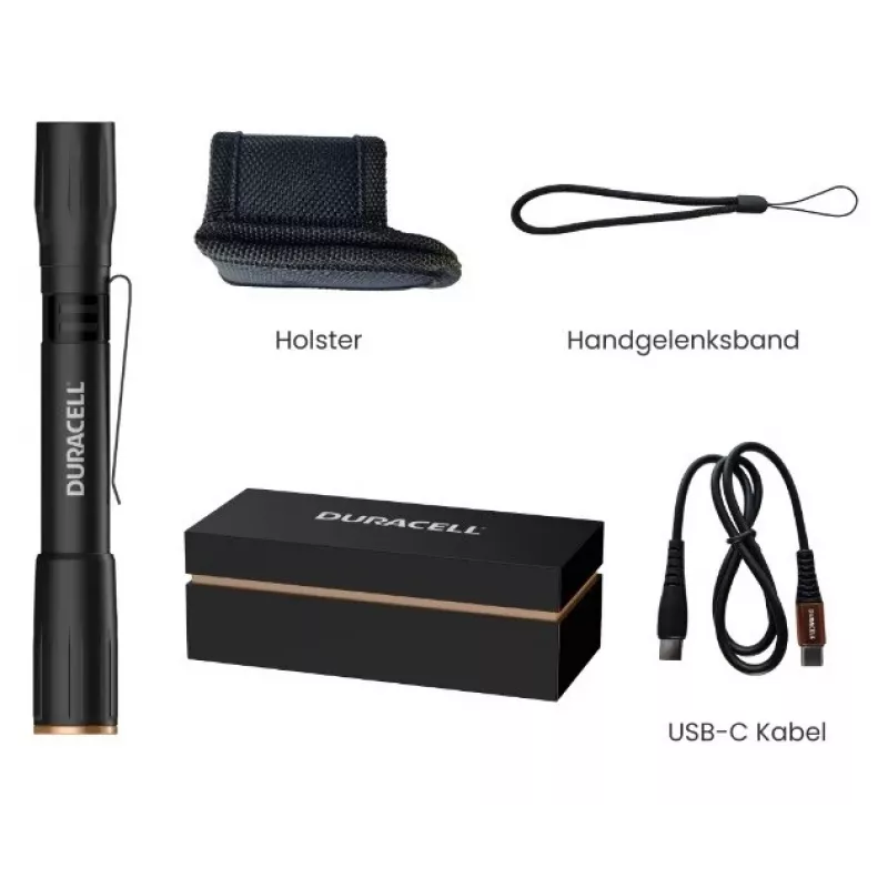 Duracell DF400R dāvanu kastes lukturītis, melns