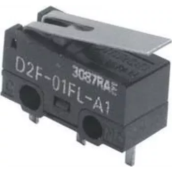 Omron D2F-01L2 mikroslēdzis 30 V/DC 0.1 A 1 x on/(on) 1 gab. Iepakojums