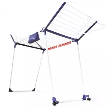 Grīdas veļas žāvētājs Leifheit Pegasus 200 — zils/balts