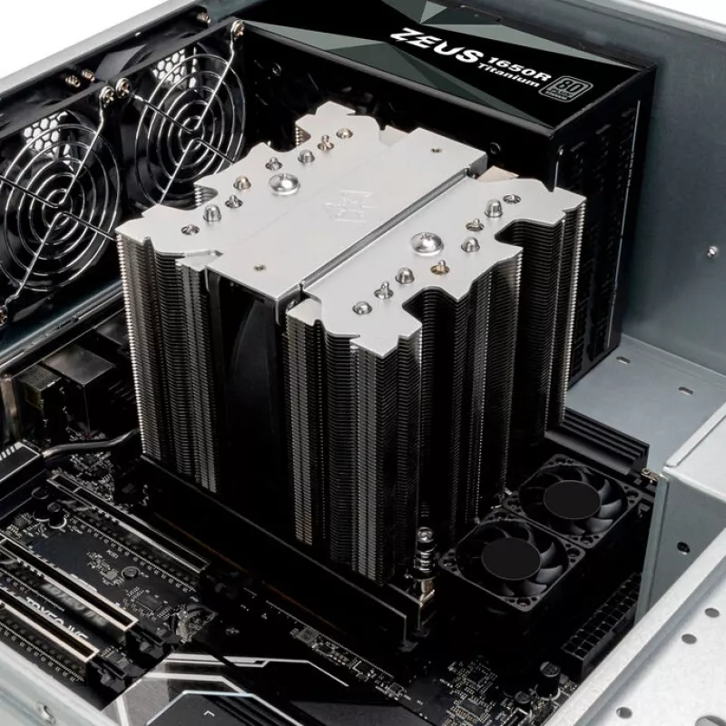 CPU dzesētājs SILVERSTONE SST-XED120S-WS Intel LGA 4677 ligzdai, 4U servera formas faktors, sudrabots