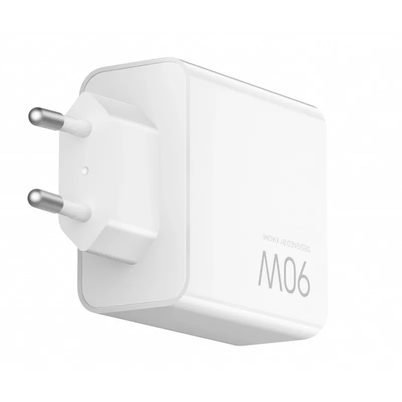 Strāvas adapteris Xiaomi 90W HyperCharge 3-Port EU — 90 W USB lādētājs ar trim izvades portiem (ES spraudnis)