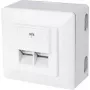 RJ-45 kontaktligzdu kaste, balta ShiverPeaks BS74272-SET