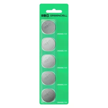 Galda baterija zaļa Cell CR2430 3V — 5 gab.
