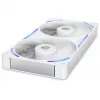 NZXT F280X RGB 140mm ARGB korpusa ventilatori – balti, 2 iepakojumā