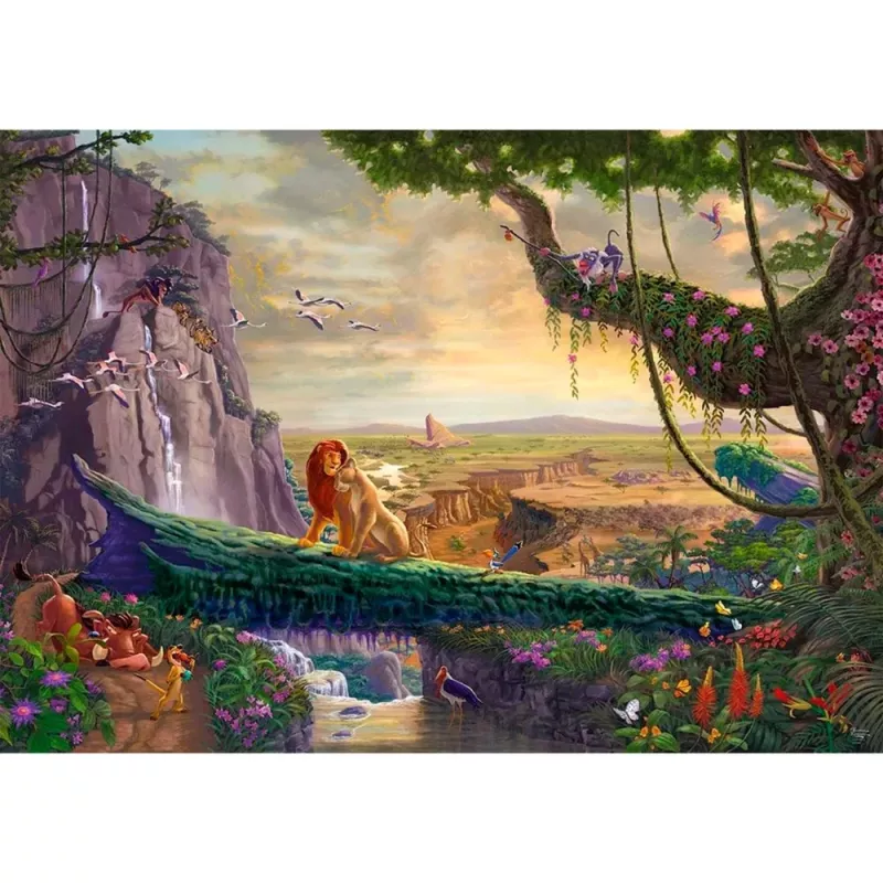 Thomas Kinkade Studios: Disney Dreams Collection - The Lion King, Return to Pride Rock, Puzzle 6000 gabali