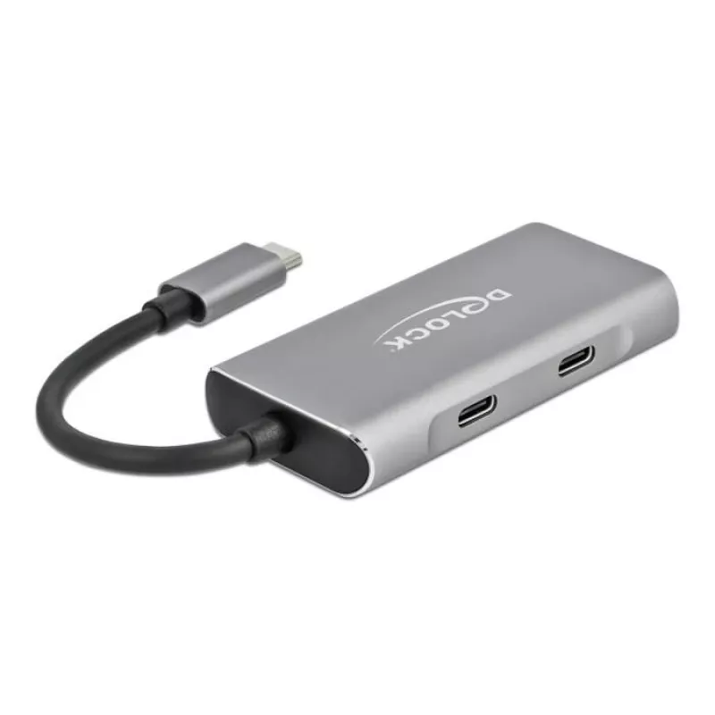 USB centrmezgls DeLOCK ārējais USB 10 Gbps USB Type-C centrmezgls 63260