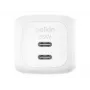 Sienas lādētājs Belkin WCH019KQWH 50W Dubultais USB-C PD PPS