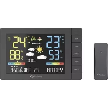 Renkforce digitālā meteostacija melna (RF-4883632)