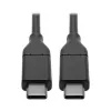 Eaton Tripp Lite Series USB-C kabelis (vīr./vīr.) — USB 2.0, 5A (100W) nomināls, 6 pēdas (1,83 m) — USB kabelis — 24 kontaktu USB-C (vīr.) uz 24 kontaktu USB-C (vīr.) — USB 2.0 — 20 V — 5 A — 1,83 m — veidots