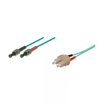 komutācijas kabelis LWL Duplex OM3 (Multimode, 50/125) SC/ST, LSZH, maināma polaritāte, 3m, Good Connections®