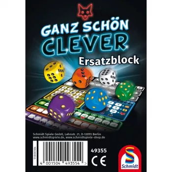 Rezerves punktu skaitīšanas bloks galda spēlei G3 “That's Pretty Clever!” (Ceļojuma izdevums) vecumam no 8 gadiem