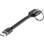 Renkforce RF-3425172 USB kabelis 0,1 m USB 2.0 USB A USB C Melns (RF-3425172)