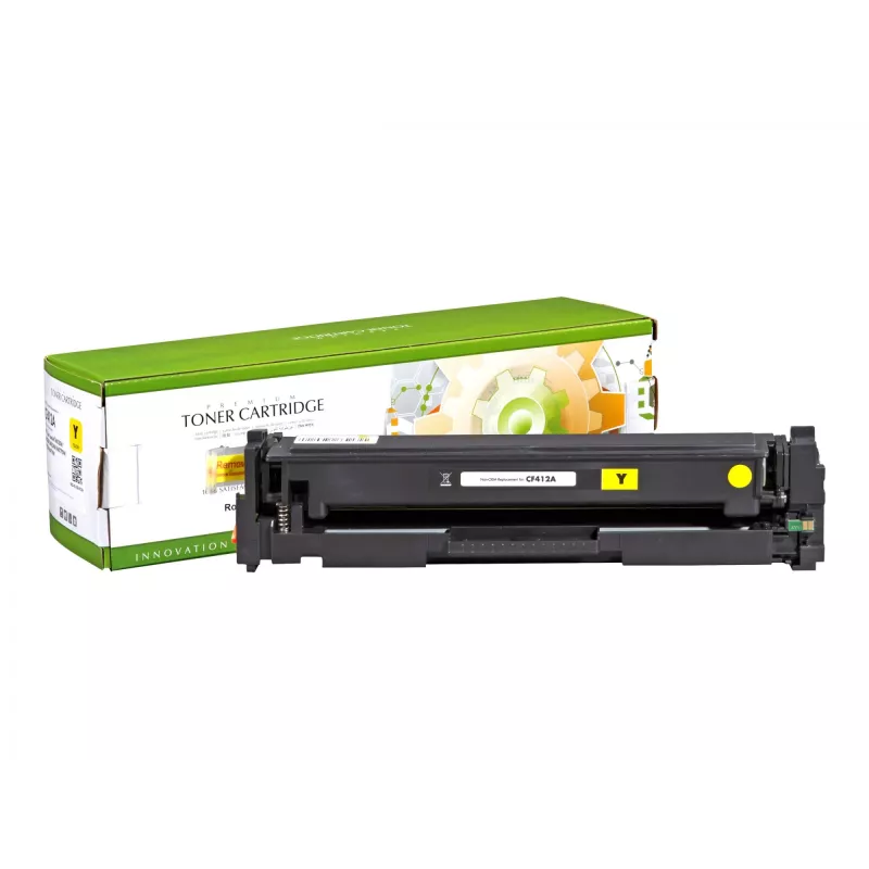 STATIC tonera kasete Saderīga with HP CF412A dzeltena Saderīga 2.300 lapas