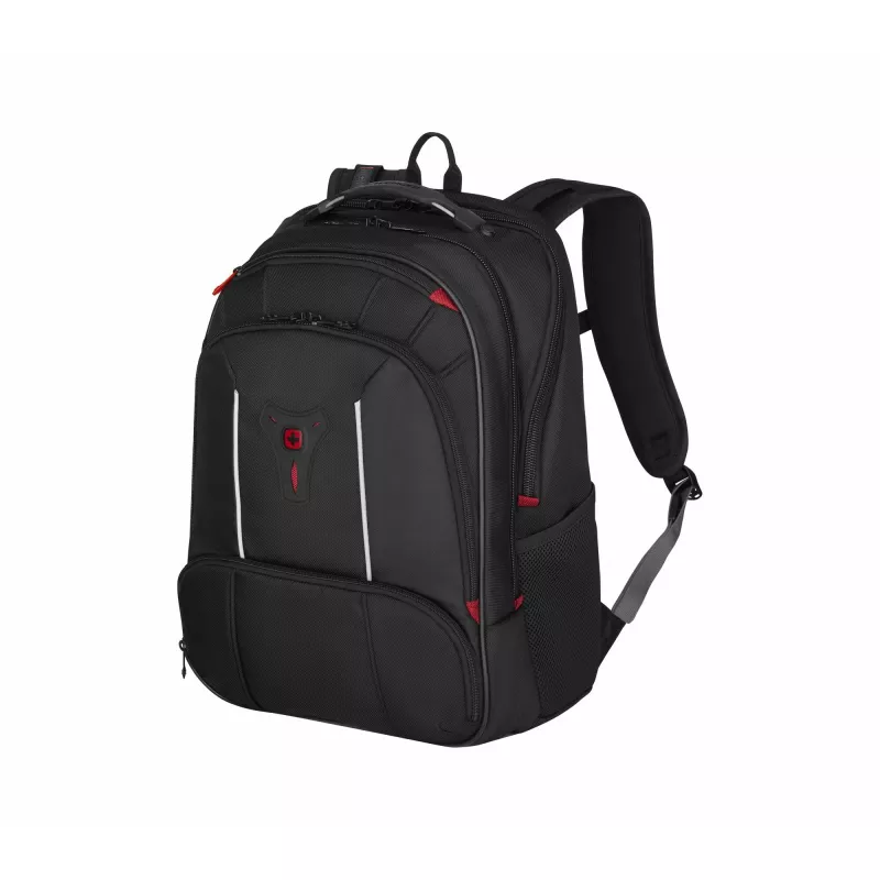 Wenger Carbon Pro biznesa mugursoma ar 15.6″ klēpjdatora nodalījumu un planšetdatora kabatu, melna (653129)