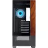 Cooler Master Elite 690 PC korpuss, Midi-Tornis, ATX, rūdīts stikls - 4x ARGB ventilators, koks, melns