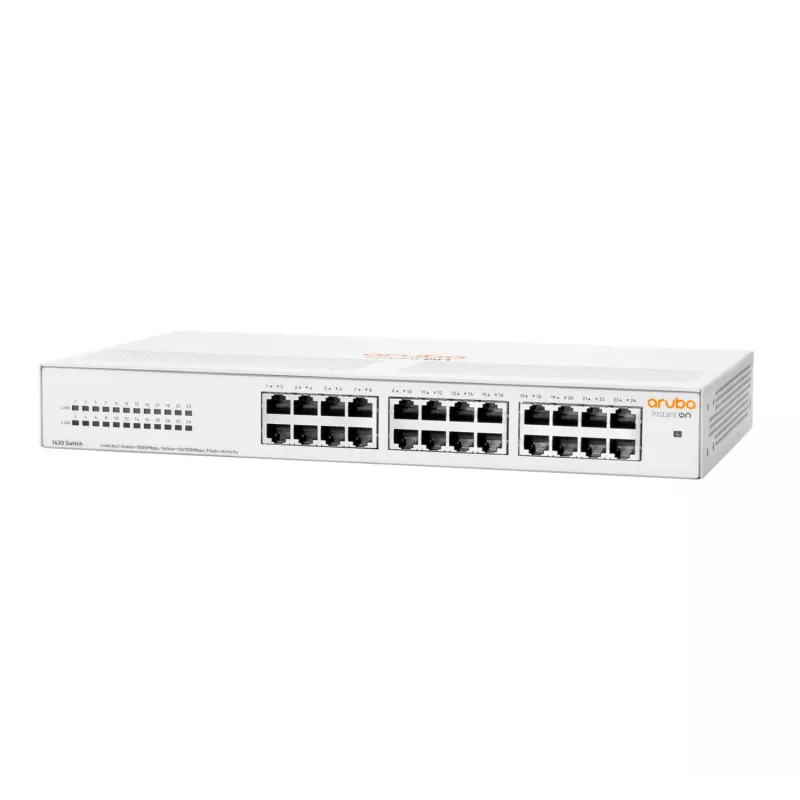 HPE Aruba Networking Aruba Instant On 1430 24G Nepārvaldāms L2 Gigabit Ethernet (10/100/1000) 1U Balts