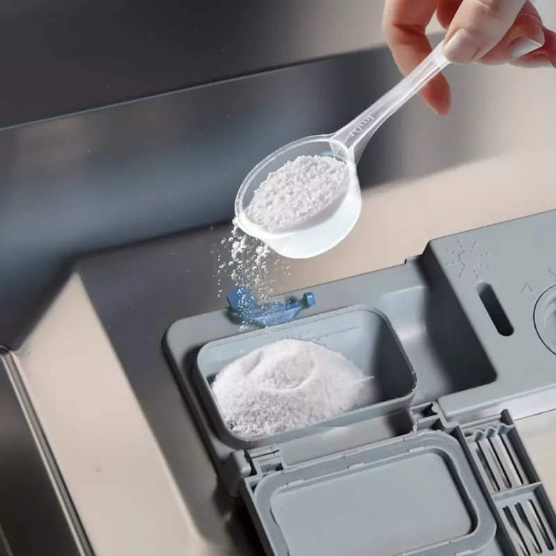 Trauku mazgājamās mašīnas tīrīšanas pulveris FRISCHER FR00122_1000, 1 kg, automātiskajām trauku mazgājamajām mašīnām, plastmasas burkā