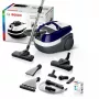 Mitrā un sausā putekļsūcējs Bosch BWD 41740 AquaWash&Clean — 1700 W, 5 L tvertne, EPA filtrs, teleskopiskā caurule, 9 m rādiuss, violets