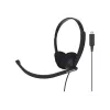 Koss CS200 USB austiņas ar vadu, galvas saite, zvaniem/mūzikai, USB Type-A, melnas