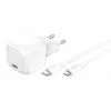 30W USB-C lādētājs Belkin WCA008KQ1MWH-B5 PD PPS, kompakts strāvas adapteris tālruņiem un planšetdatoriem
