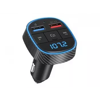 FM raidītājs Navitel BHF02 ar Bluetooth savienojumu automašīnas audio straumēšanai