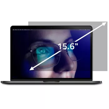Privātuma filtrs klēpjdatoram QOLTEC 51052 — 15,6 collas (39,6 cm), 16:9, caurspīdīgs, 345,4×194,3 mm