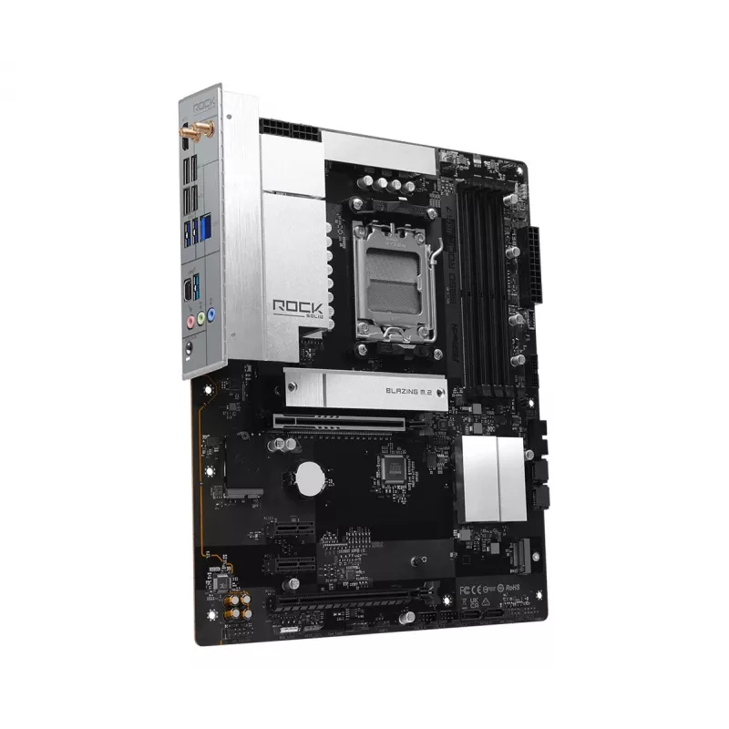 ASRock B850 Rock WiFi 7 mātesplate, AMD Socket AM5, ATX, DDR5, Wi-Fi 7