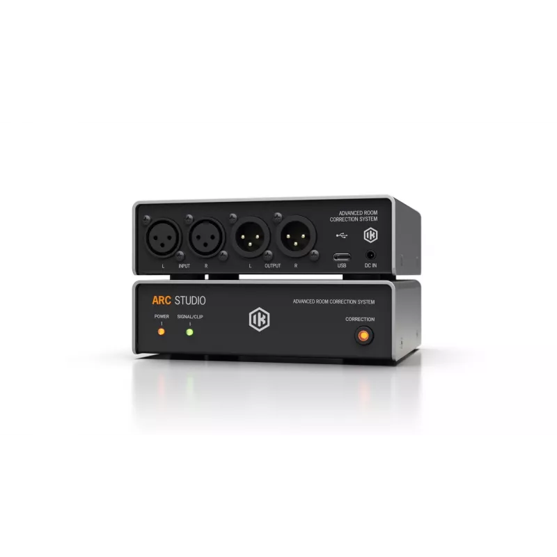 ik multimedia ARC Studio IP-ARC-STUDIO-IN tuvlauka studijas monitora skaļruņi 50W, 50 Ω izeja, 24 bitu/96 kHz, melni, 465 g