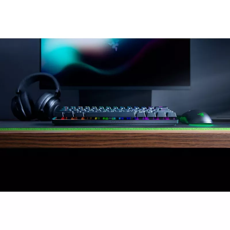 Huntsman Mini, Gaming Keyboard black, DE-Layout, Razer Linear Optical (Red)