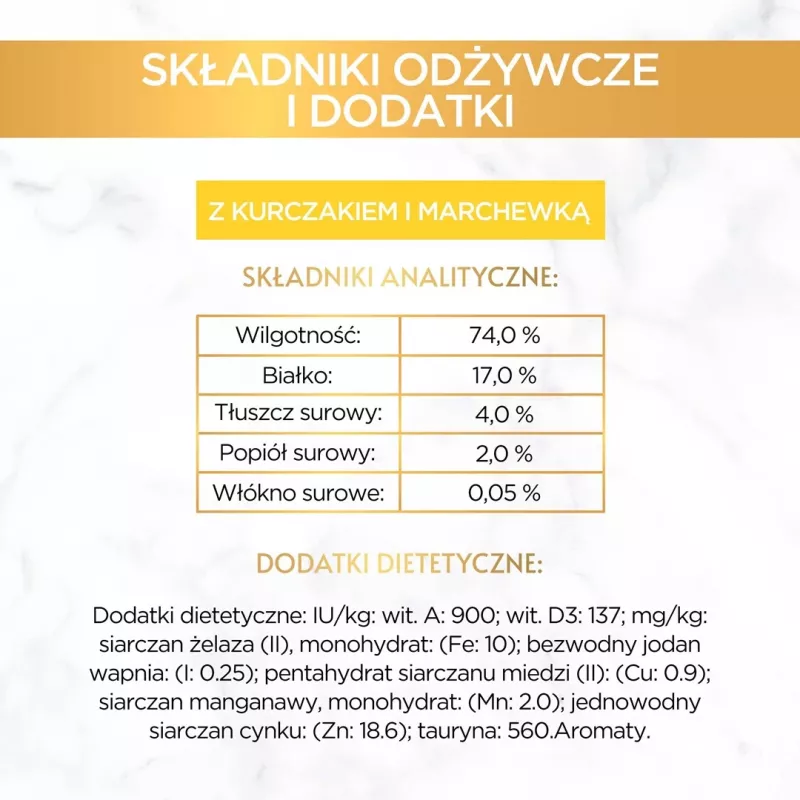 GOURMET GOLD - Sāļā kūka ar vistu un burkānu 85g