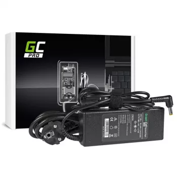 Laptop Power Adapter zaļa Cell AD02P 90W 19V 4.74A AC-to-DC Indoor Melns