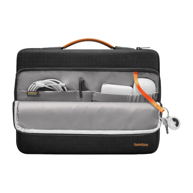 TOMTOC Defender-A14 klēpjdatora soma 16 collas (melna)