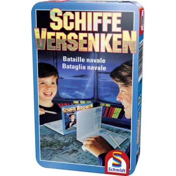 Schmidt Spiele Schiffe versenken - stratēģija - zēniem/meitenēm - 8 gadi - 114 mm - 184 mm - 39 mm (51205)