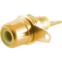 Cinch savienotājs ShiverPeaks 52091-Y zelta pārklājums, RCA sievišķais audio/video savienotājs, dzeltens