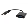 Adapter DisplayPort uz VGA melns