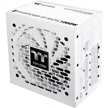 Barošanas bloks PSU THERMALTAKE Toughpower GT Snow 1000W ATX 24-pin, 80 PLUS Gold, balts, 120mm ventilators