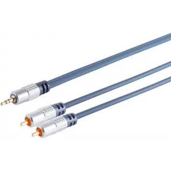 Audio kabelis ShiverPeaks 30832-MHQ — 2x RCA (stereo) uz 3,5 mm ligzdu, 1,5 m